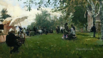 アカデミックコテージにて 1898年 イリヤ・レーピン Oil Paintings